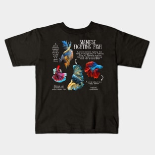 Animal Facts - Siamese Fighting Fish Kids T-Shirt